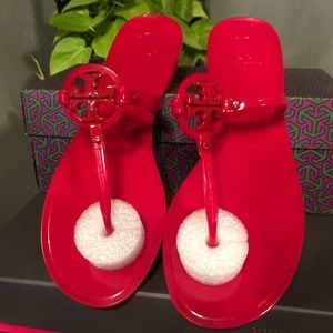 Tory Burch “Mini Miller” Flat Thong Sandal